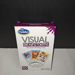 Thinkfun Visual Brainstorms The Smart Thinking Cards Game 100 Challenges 2003