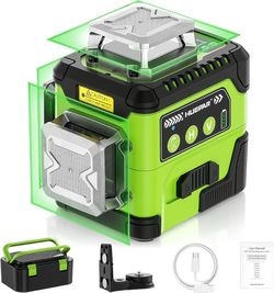Laser Level 3 x 360° High Brightness Self Leveling with LCD Screen -NEW (3350/4)