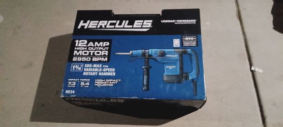 Hercules 12 Amp 1-9/16" SDS-Max Rotary Hammer — NEW IN BOX