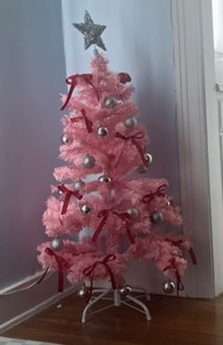 Small Pink Christmas Tree