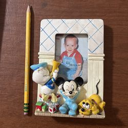 Vintage Mickey Mouse & Donald Duck picture frame