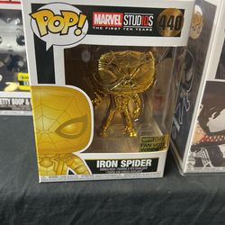 Iron Spider Gold Chrome Funko Pop