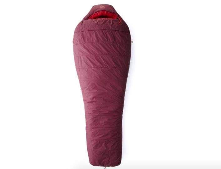 NEW REI Women Carina 32 Lightweight Synthetic Vin Rouge Sleeping Bag