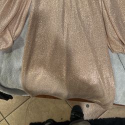 Short Gold Elegant Dress