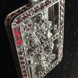 Kings Card Pendant 925 