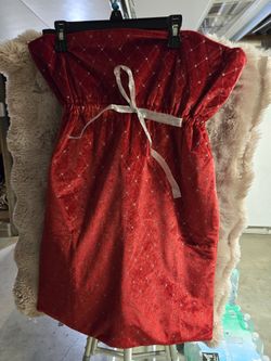 Red Velvet Christmas Santa Bag