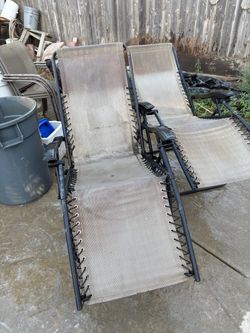 Two lounge chairs
