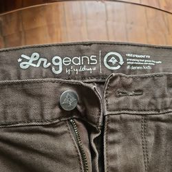 LRG "Denim Kids" Olive Utility Jeans - Size 36 (Fits Teen XL or Unisex Adult)