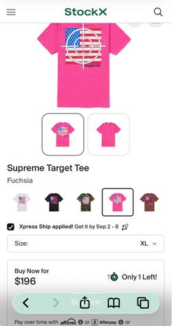 Supreme Target T-Shirt XL