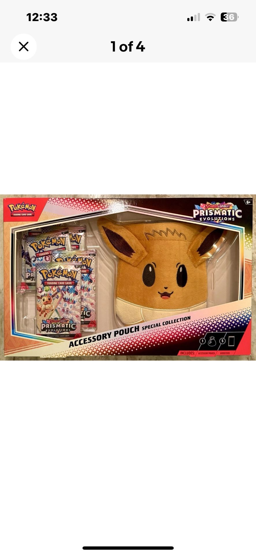 Pokemon Prismatic Evolutions Accessory Pouch Special Collection 