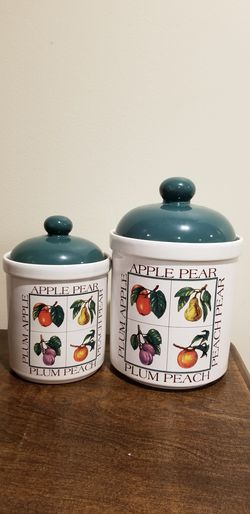 Kitchen canister set of 2