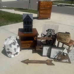 Holly Lobby , Home Goods & Indians Night stand H 20x18xW20