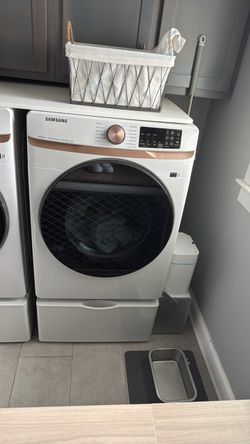Samsung Front-Load Dryer with Pedestal