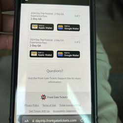 x3 2Day DayTrip Tickets 6/22/24-6/23/24