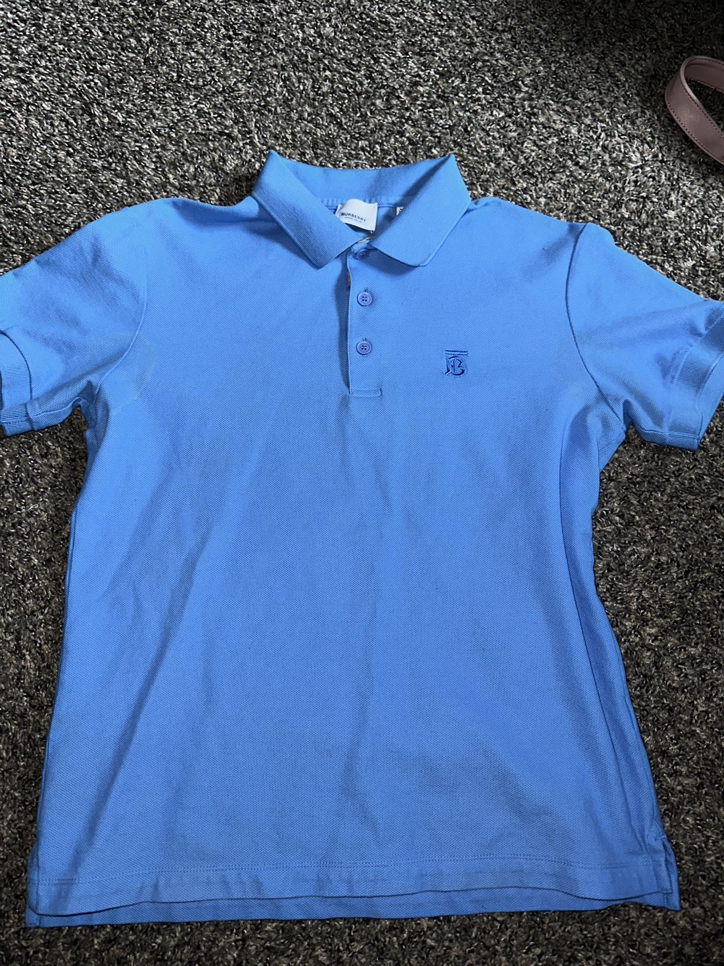 Baby Blue Men’s Burberry Polo Size (xs)