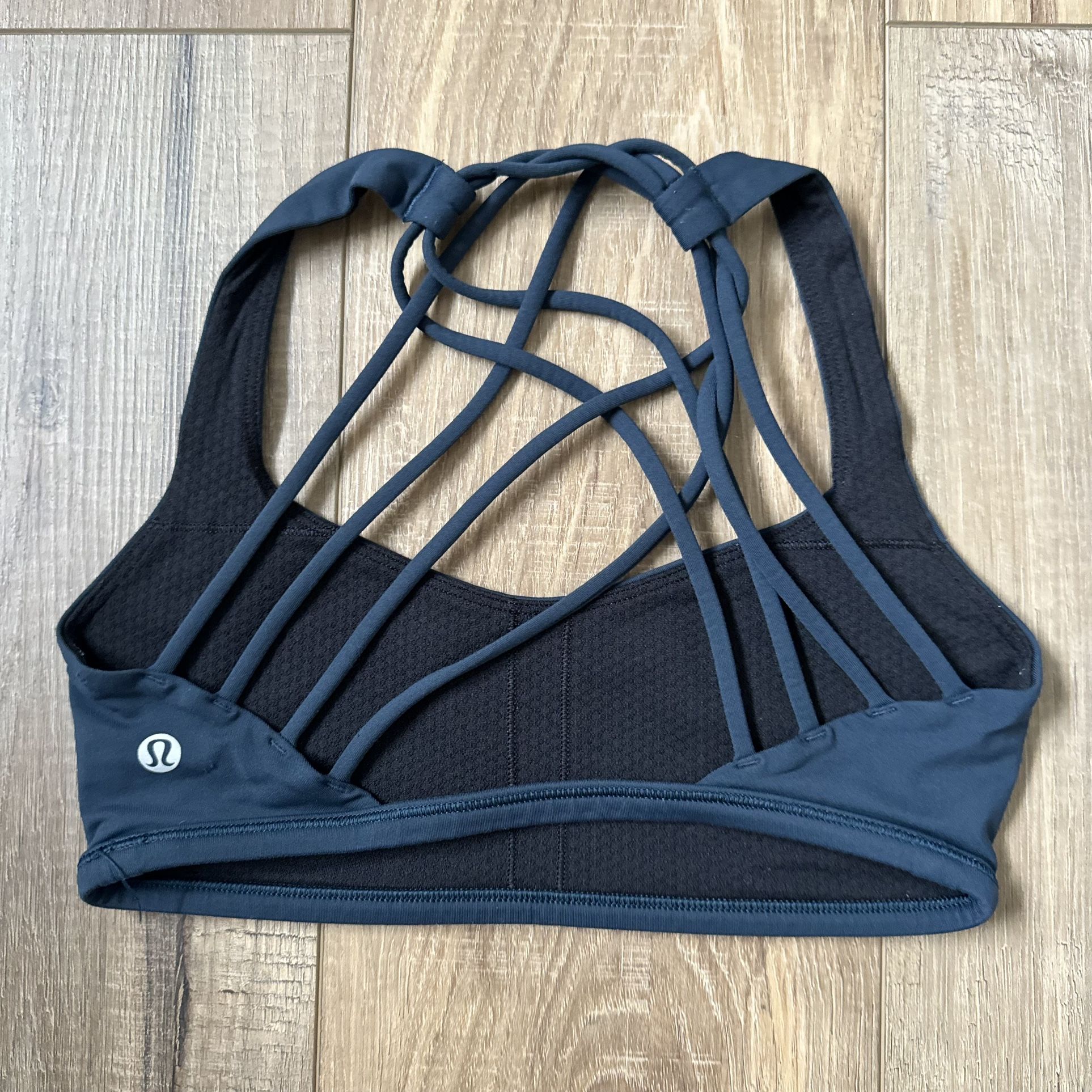 Lululemon blue strappy back bra