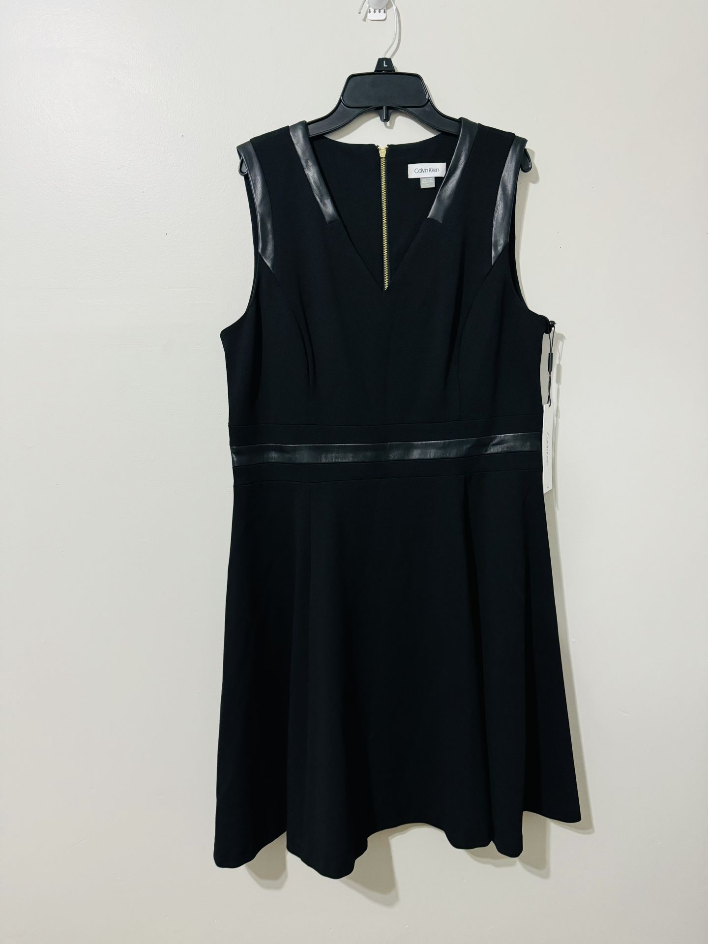 Calvin Klein Black Dress Womens Size 14