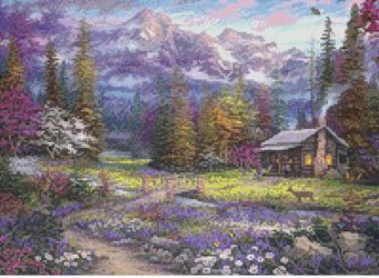 Diamond art club kit ‘Inspiration of Spring Meadow’ 36.6x27.6