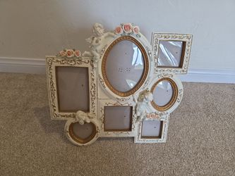 Vintage Cherub Multi Photo Frame Wall Decor