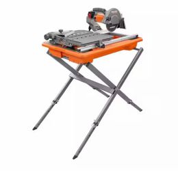 RIDGID 9-Amp 7 in. Blade Corded Wet Tile Saw with Stand