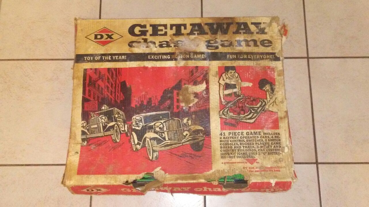 Rare Vintage 1960's DX Getaway Chase Game in Box by AMF