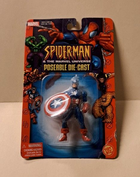 Toy Biz Captain America Figure Die-cast