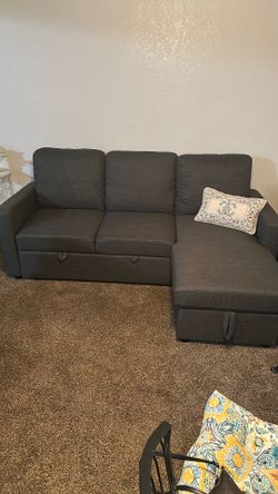 Sleeper sofa/Chase with storage