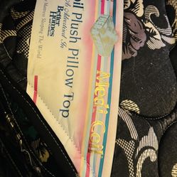 Queen, size mattress, box, boxspring, and bed frame