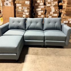 L Shaped Couch with Storage,, 4 Seat 