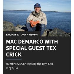 SOLD OUT MAC DEMARCO TICKET