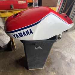 Yamaha Rz350 31k YPVS Red And White Painted Steel Petrol Fuek Tank |Fit For