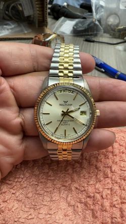 Waltham Two-Tone Quartz Day-Date Watch