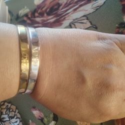 Silver And Gold Bracelets 