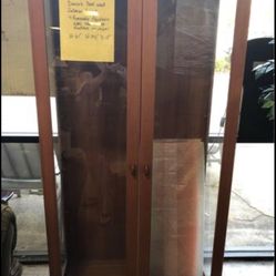 1960’s Teak Wood 4 Glass Shelve Showcase