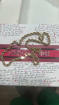 5mm 10k gold rope chain