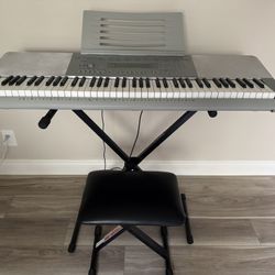Casio Keyboard 76 keys WK-225 / Bench/ Stand