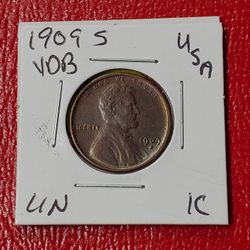 1909 SVDB LINCOLN 1C Antique Restrike Coin