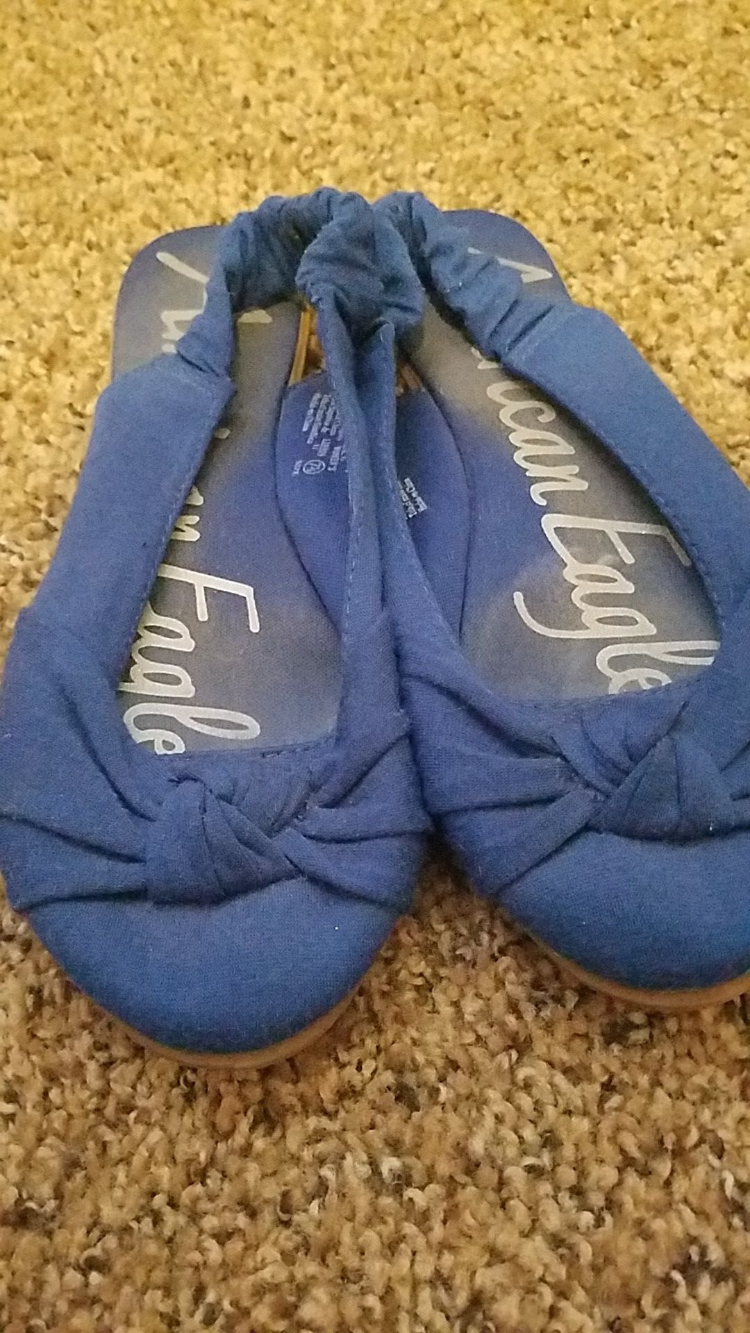 Royal blue flats