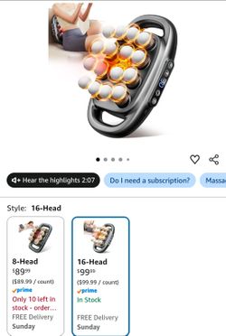 16 head massage gun