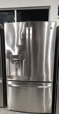 GE 3-Door Stainless Steel Fridge
