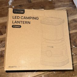 2 Pack LED camping lanterns