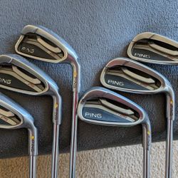 PING G25 IRON SET-NEW GRIPS-REGULAR FLEX STEEL 
