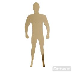 Shooting Target. Silhouette of a full size man

