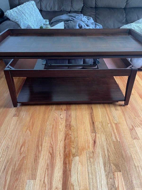 Coffee Table With Raised Top