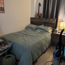Full Size Bed (Frame, mattress, And Headboard)