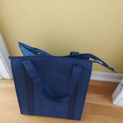 Reusable Insulated Grocery Bag with zipper 