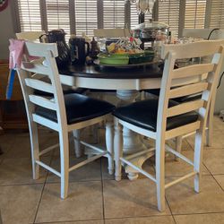 Estate Sale - Counter Table And Chairs