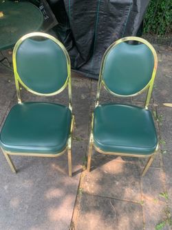 (2) Green Chairs