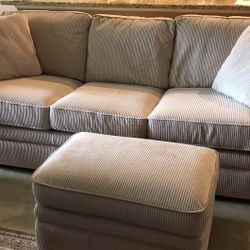 Beige Lazy Boy Couch W/ottaman