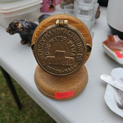 Vintage Water Meter Desk Clock, Hersey Manufacturing Co!